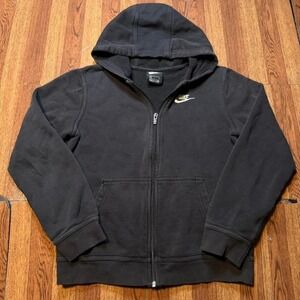 Nike Black Fleece Retro Tech Sportswear Zip Hoodie Youth Large
